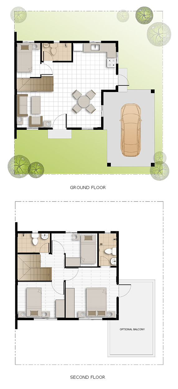 Dani Floor Plan House and Lot in Calamba