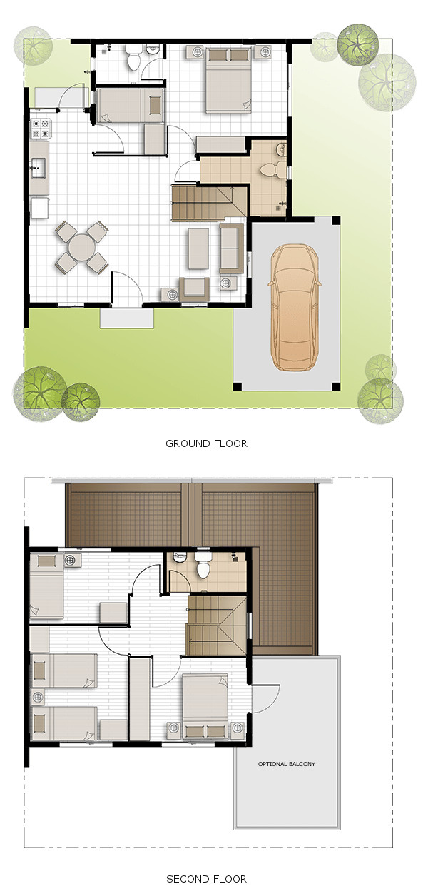Ella Floor Plan House and Lot in Calamba